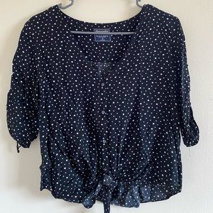 Blouse with starts print